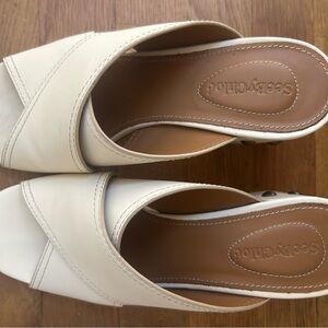 See By Chloe Women's Cream Mules